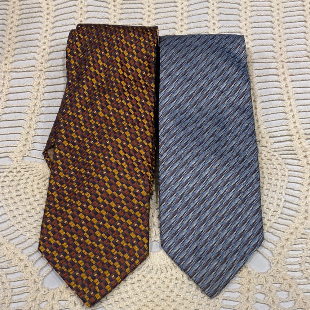 Made in Italy 100% Silk Vintage Ties, 59” x 3 1/4”